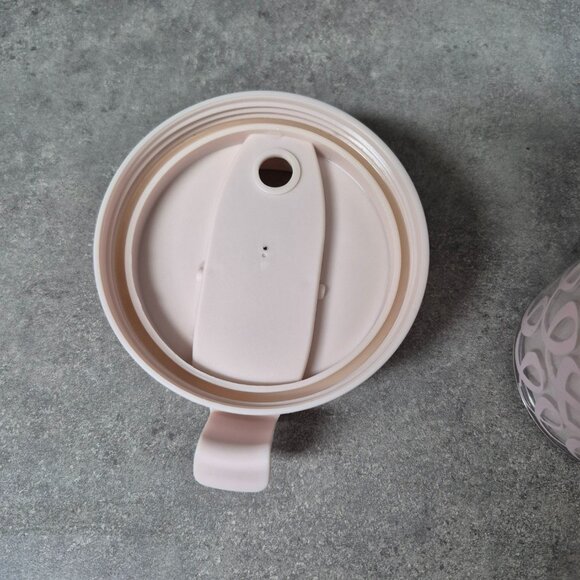 Kate Spade New York Heart Knot Thermal Travel Mug Pink Pearl 16oz - Picture 9 of 9